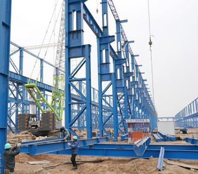 起重滑車(chē)等工具加速石家莊鋼鐵廠建設(shè)步伐